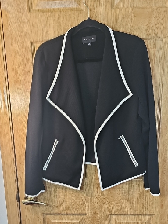 Premise Jackets & Blazers - Premise Black Blazer with White Trim